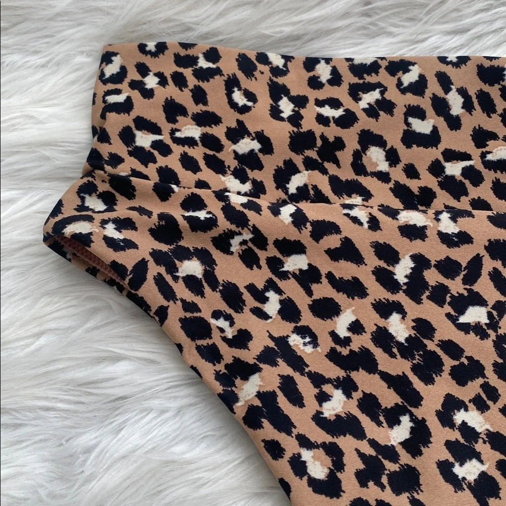 Aerie | High Cut Cheeky Leopard Print Bikini Bottoms
